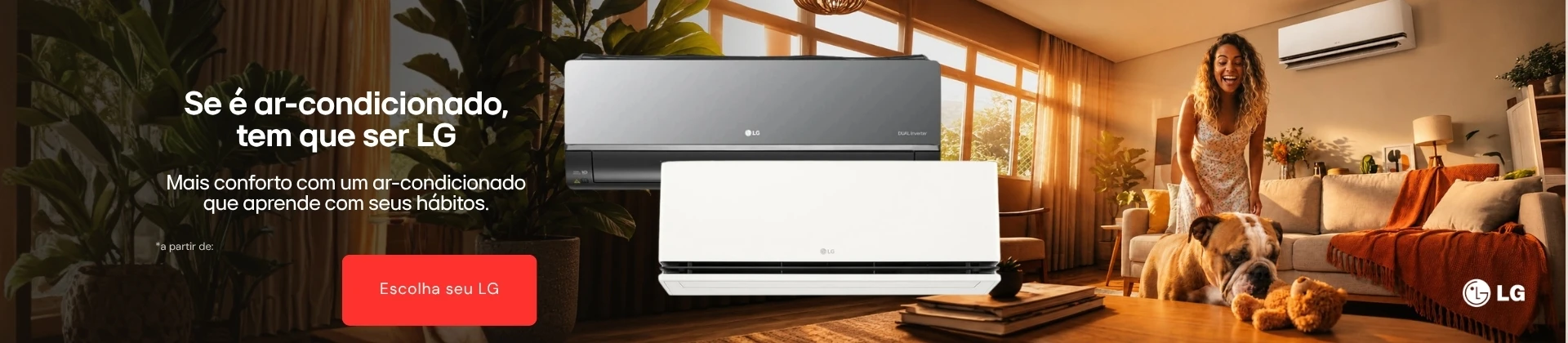 Ar-condicionado LG em oferta!