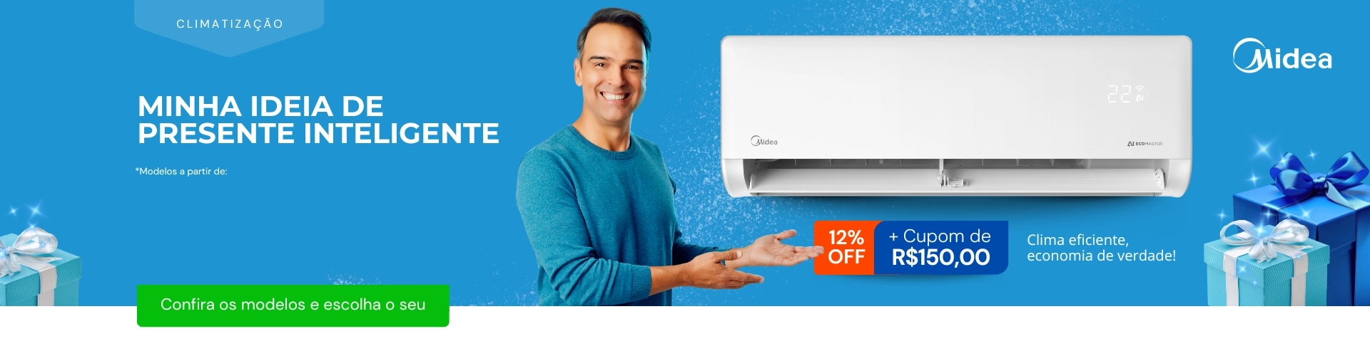 Ar-condicionado Midea em oferta!