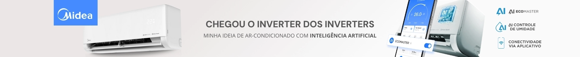 Ar-condicionado Midea em oferta!