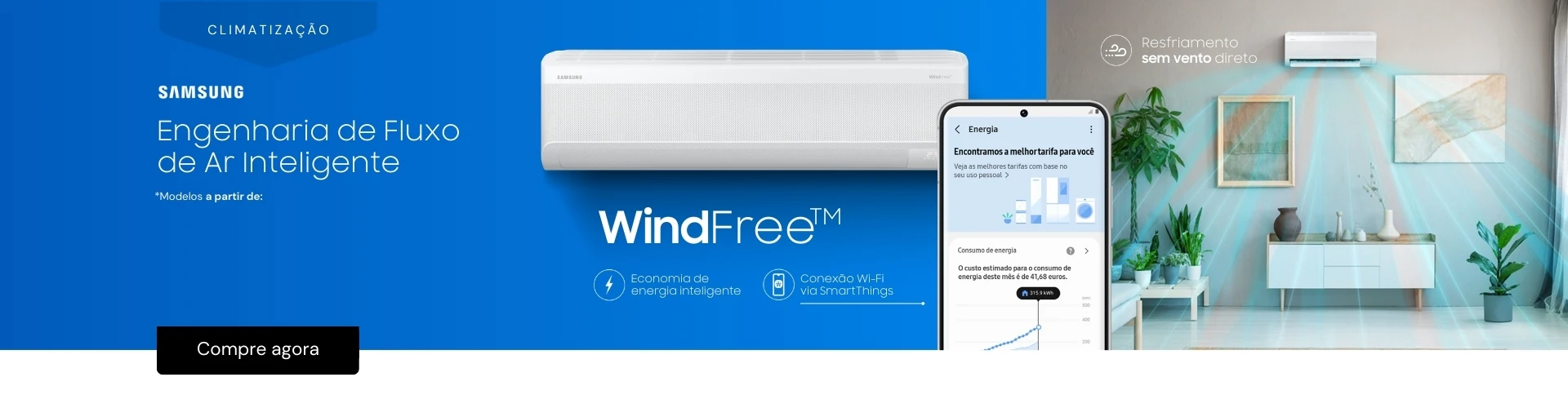 Ar-condicionado Samsung em oferta!