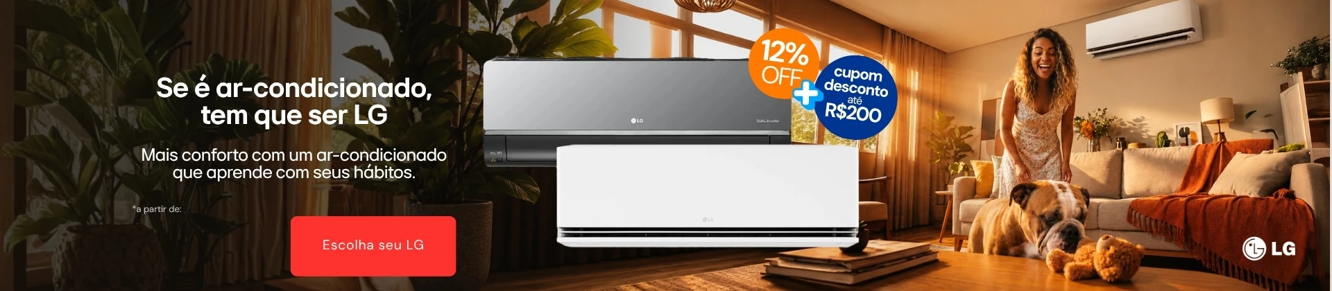 Ar-condicionado LG em oferta!
