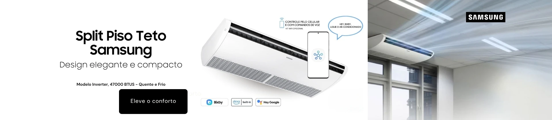 Split Piso e Teto Samsung
