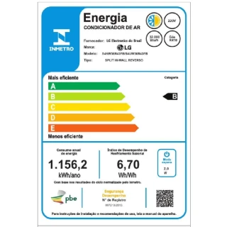 Ar-Condicionado LG DUAL Inverter Voice 36.000 BTU Quente- Frio 220V - S4-W36R43FB Ar-Condicionado LG DUAL Inverter Voice 36.000 BTU Quente- Frio 220V - S4-W36R43FB