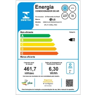 Ar-Condicionado LG DUAL Inverter Voice +AI 12.000 BTU Frio 127V - S3-Q12JA31B Ar-Condicionado LG DUAL Inverter Voice +AI 12.000 BTU Frio 127V - S3-Q12JA31B