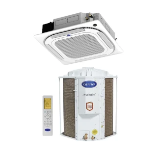 Ar Condicionado Split Cassete 4 Vias Carrier 54000 BTUs Frio Inverter 220V R32 38CCVF54515MCA Ar Condicionado Split Cassete 4 Vias Carrier 54000 BTUs Frio Inverter 220V R32 38CCVF54515MCA
