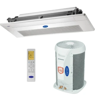 Ar Condicionado Split Cassete Carrier 1 Via 12000 BTUs Quente e Frio Inverter 220V Monofásico 38TVQD12515MC Ar Condicionado Split Cassete Carrier 1 Via 12000 BTUs Quente e Frio Inverter 220V Monofásico 38TVQD12515MC