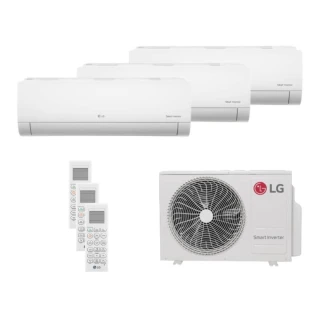Ar Condicionado Tri Split LG 21000 BTUs (HW 07K+07K+09K) Quente e Frio Inverter 220V R32 Z3UW21GFB1.AWGZBR1 Ar Condicionado Tri Split LG 21000 BTUs (HW 07K+07K+09K) Quente e Frio Inverter 220V R32 Z3UW21GFB1.AWGZBR1