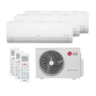 Ar Condicionado Tri Split LG 21000 BTUs (HW 3x09K) Quente e Frio Inverter 220V R32 Z3UW21GFB1.AWGZBR1 Ar Condicionado Tri Split LG 21000 BTUs (HW 3x09K) Quente e Frio Inverter 220V R32 Z3UW21GFB1.AWGZBR1