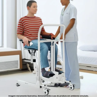 Cadeira De Transferência Higiênica Elétrica Até 135KG D80 Dellamed 6956