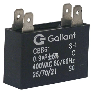 Capacitor CBB61 Gallant 0,9MF +-5% 400VAC (GCP09S00A-PT400) 