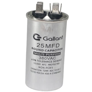 CAPACITOR CBB65 GALLANT 25MF +-5% 380 VAC - (GCP25S00A-IX380)