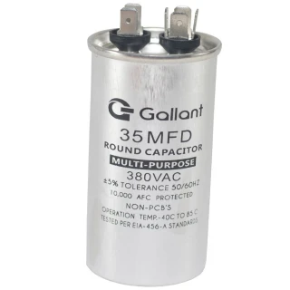 Capacitor CBB65 Gallant 35MF +-5% 380 VAC - (GCP35S00A-IX380)