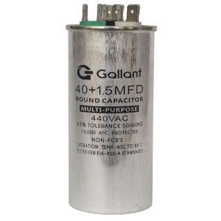 Capacitor CBB65 Gallant 40+1,5MF +-5% 440 VAC - (GCP40D01A-IX440)