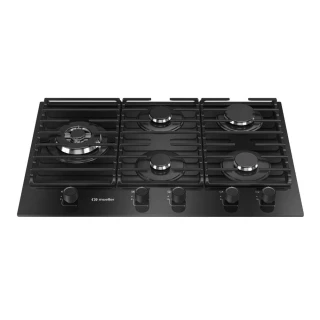 Cooktop Mueller 5 Bocas Vidro Preto Tripla Chama Com Grade Dupla Bivolt MCG5BM Cooktop Mueller 5 Bocas Vidro Preto Tripla Chama Com Grade Dupla Bivolt MCG5BM