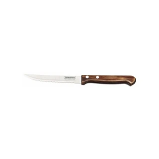 Faca para Churrasco Polywood Aço Inox e Madeira Design para Corte de Carnes Amadeirado Tramontina Faca para Churrasco Polywood Aço Inox e Madeira Design para Corte de Carnes Amadeirado Tramontina