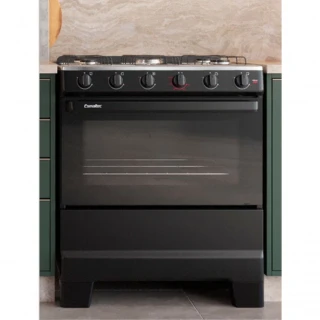 Fogão Esmaltec Ideal Pop 5 Bocas Preto Manual 0104002941 Fogão Esmaltec Ideal Pop 5 Bocas Preto Manual 0104002941