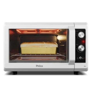 Forno Elétrico Bancada Philco PFE56B 50L 1700W Dupla Resistência Branco 220V Forno Elétrico Bancada Philco PFE56B 50L 1700W Dupla Resistência Branco 220V