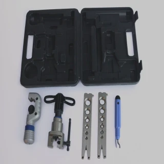 Kit Flangeador Excêntrico Gallant com Catraca, Cortador, Escareador 1/4 A 3/4 - GLT808F