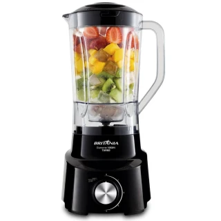 Liquidificador Britânia Diamante 800 1050W 2,6L 4 Velocidades Preto 220V Liquidificador Britânia Diamante 800 1050W 2,6L 4 Velocidades Preto 220V