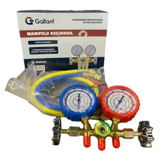 Manifold R32/R410A com Mangueira Gallant 90CM 800-4000PSI