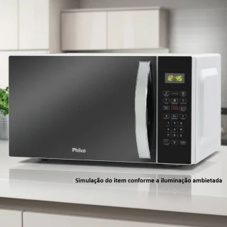 Micro-Ondas Philco Espelhado-Branco 25L 127V PMO28E