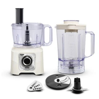 Multiprocessador Arno MP62 16 Funções 1000W Marfim 220V Multiprocessador Arno MP62 16 Funções 1000W Marfim 220V