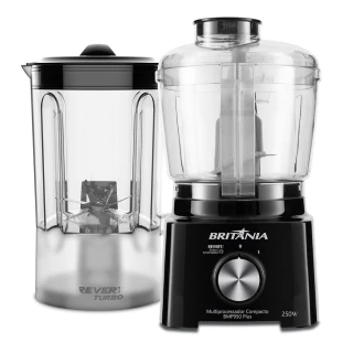 Multiprocessador Britânia BMP950 Plus 2 em 1 300W Preto 110V Multiprocessador Britânia BMP950 Plus 2 em 1 300W Preto 110V