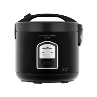 Panela de Arroz Elétrica Britânia BPA06A 2L 400W Revestimento Antiaderente Preto 110V