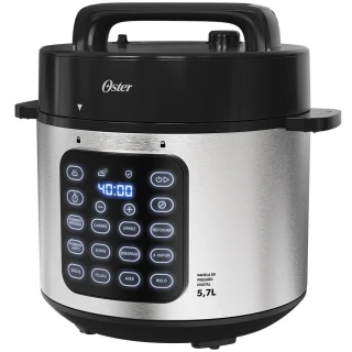 Panela de Pressão Elétrica Oster OPAN930 5.7L 1000W Inox 220V