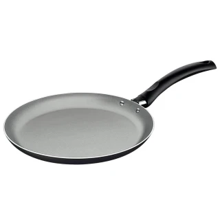 Panquequeira Turim 22CM Alumínio com Revestimento Antiaderente Starflon Max Cinza Tramontina 0,6L Panquequeira Turim 22CM Alumínio com Revestimento Antiaderente Starflon Max Cinza Tramontina 0,6L