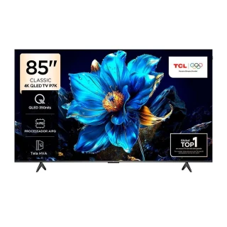 Smart TV 85'' TCL 85P7K 4K QLED UHD Preto Bivolt