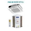 Ar Condicionado Split Cassete 4 Vias Carrier 36000 BTUs Frio Inverter 220V R32 (38CCVF36515MCA)