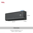 Ar Condicionado Split Inverter TCL FreshIN 3.0 18000 BTUs Frio Preto 220V TAC-18CFG3B-INV