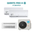 Ar Condicionado Tri Split HW e Cassete 1V Midea 27000 BTU (2x9+1x18) Quente e Frio 220V 38MBMTA27M5