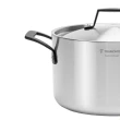 Caçarola Grano Black Funda Aço Inox Corpo Triplo 20CM 3,8L Alças Pretas Tramontina