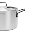 Caçarola Grano Black Funda Aço Inox Corpo Triplo 20CM 3,8L Alças Pretas Tramontina