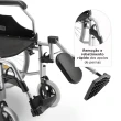 Cadeira de Rodas Dobrável Dellamed em Alumínio até 120kg D600 T48 6473