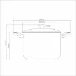 Caldeirão Milazzo Alumínio Antiaderente 26CM 9L Bege Tramontina