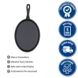 Chapa Oval Fargo Frigideira Ferro Fundido com Revestimento Antiaderente 18CM Pre-seasoned 0,4L