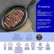 Chapa Oval Fargo Frigideira Ferro Fundido com Revestimento Antiaderente 18CM Pre-seasoned 0,4L