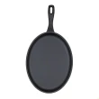 Chapa Oval Fargo Frigideira Ferro Fundido com Revestimento Antiaderente 18CM Pre-seasoned 0,4L