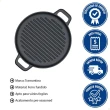 Chapa Redonda Fargo Frigideira Ferro Fundido 27CM 1,3L Pre-seasoned Tramontina
