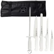 Conjunto de Facas Profissional Aço Inoxidável 6 Peças com Estojo Branco Tramontina