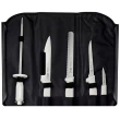 Conjunto de Facas Profissional Aço Inoxidável 6 Peças com Estojo Branco Tramontina
