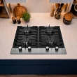 Cooktop a Gás Fischer Platinium 4 Bocas 33800-92121 Vidro Temperado com Acendimento Automático Preto