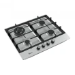 Cooktop a Gás Midea CYB4B 4 Bocas Inox Tripla Chama Acendimento Automático Inox Bivolt