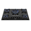 Cooktop a Gás ITATIAIA Itaplus 3700000494 5 Bocas Vidro Temperado Tripla Chama Preto Bivolt