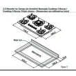 Cooktop a Gás ITATIAIA Itaplus 3700000494 5 Bocas Vidro Temperado Tripla Chama Preto Bivolt