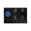 Cooktop Mueller 5 Bocas Vidro Preto Tripla Chama Com Grade Dupla Bivolt MCG5BM