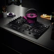 Cooktop Mueller 5 Bocas Vidro Preto Tripla Chama Com Grade Dupla Bivolt MCG5BM
